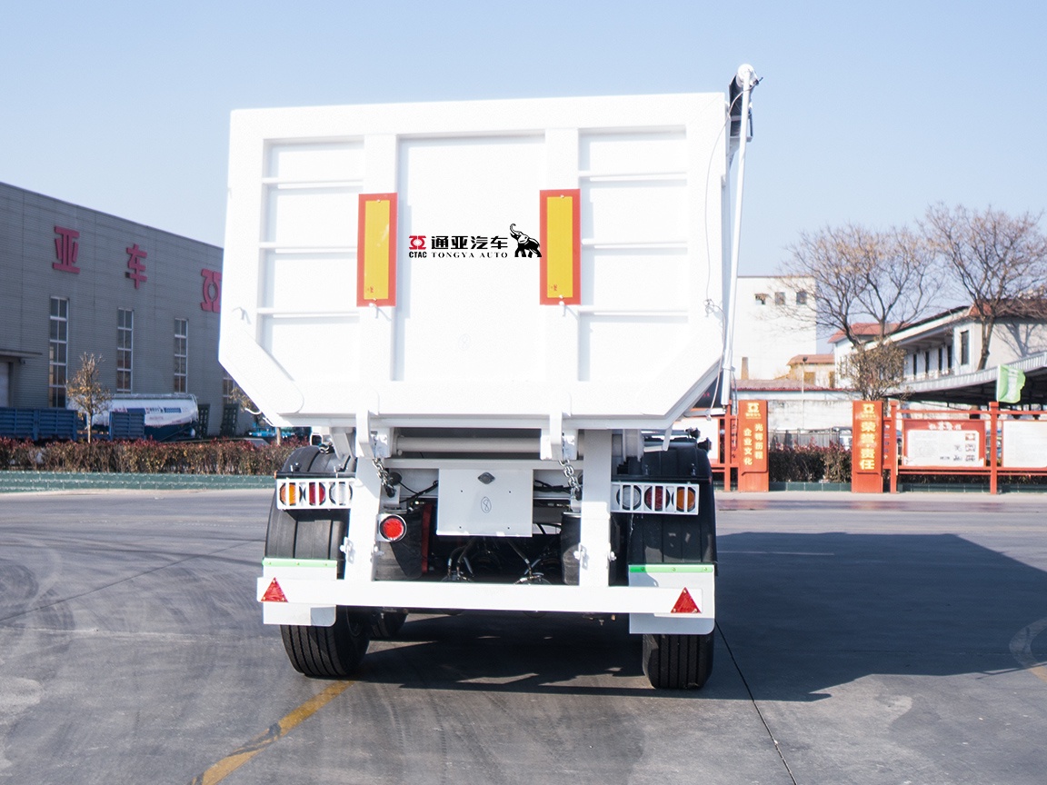 Semirremolque volquete de un solo neumático