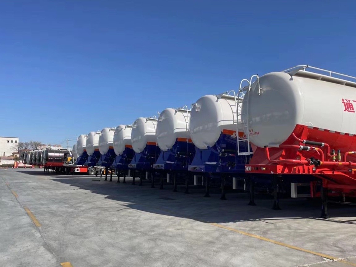 bulk cement tanker semi trailer