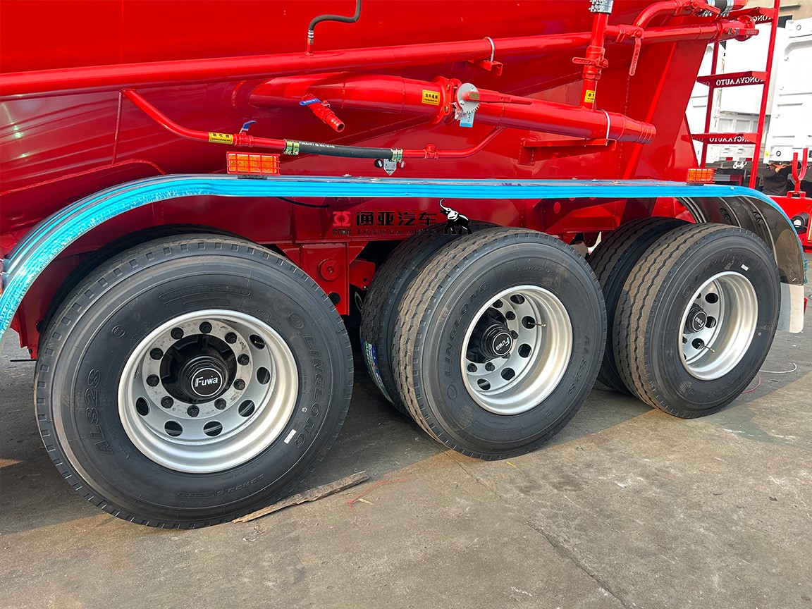 Remolque Smei de 3 ejes para transporte a granel de cemento con compresor de aire