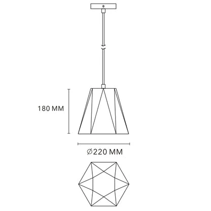 MH-2517 Gypsum Pendant Light