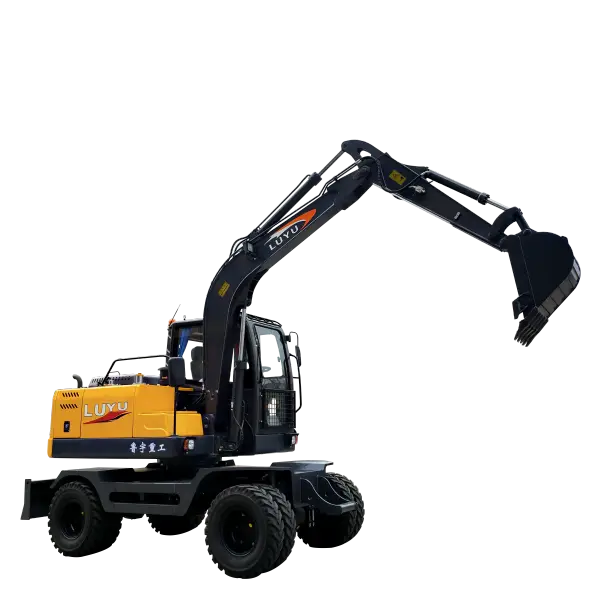 【yukai.yukai.0225】 VASS LUDACER LY135Z Wheel Excavator For Sale-China Luyu Machinery