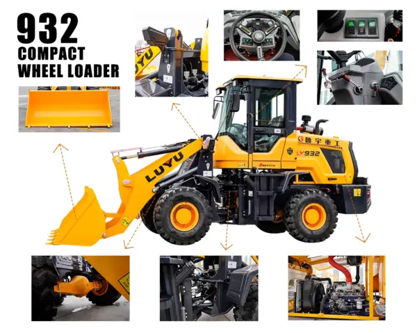 Factory Direct Price Mini Wheel Loader-China LUYU Machinery