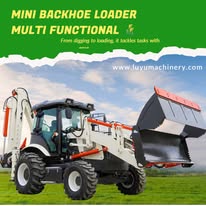 Backhoe loader shovel digging machine maintenance method