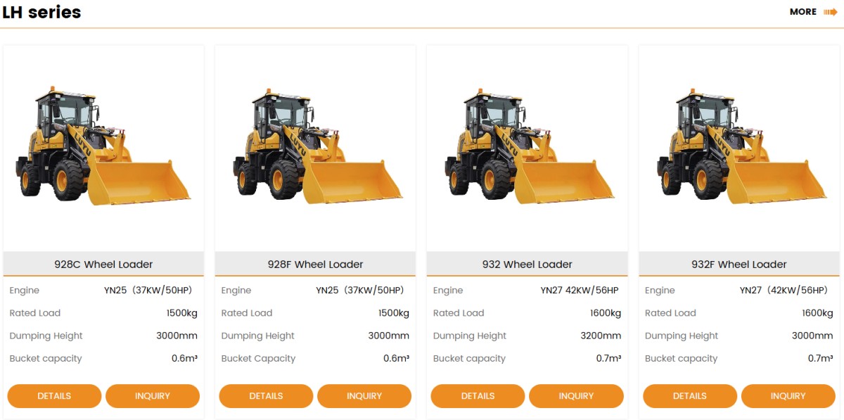 LH series wheel loader
