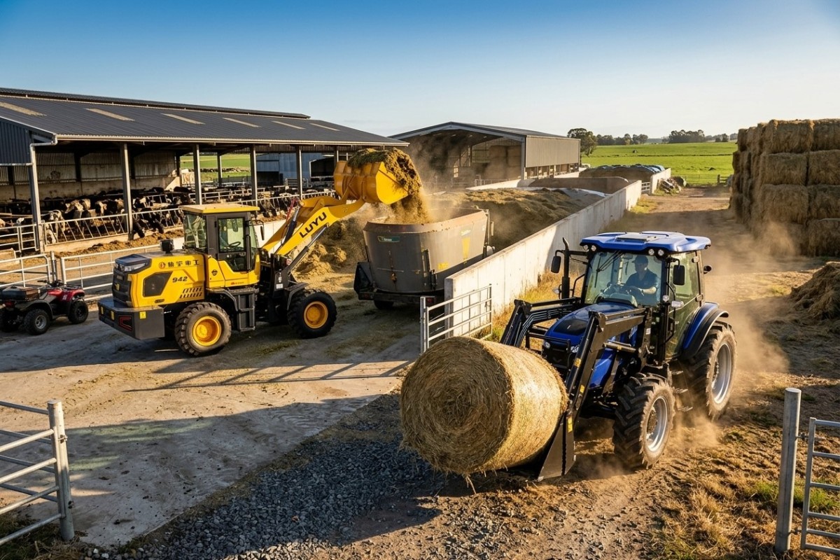 wheel loader and loader tractor