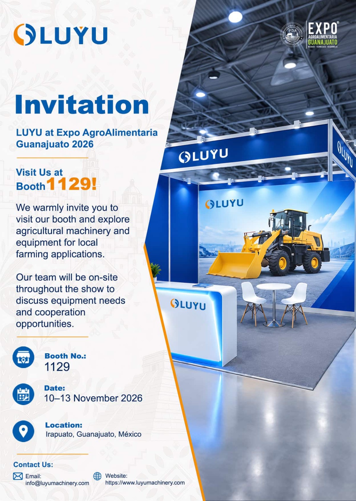 luyu expo agroalimentaria guanajuato 2026 en luyu expo agroalimentaria guanajuato 2026 en