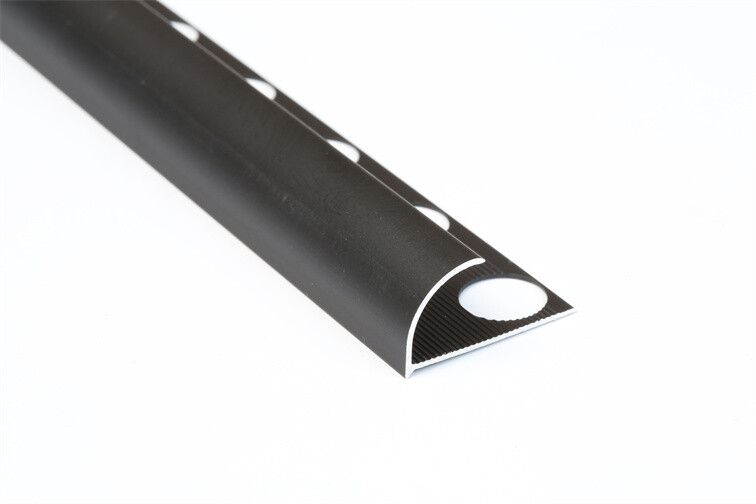 Tile arc opening edge-closing strip