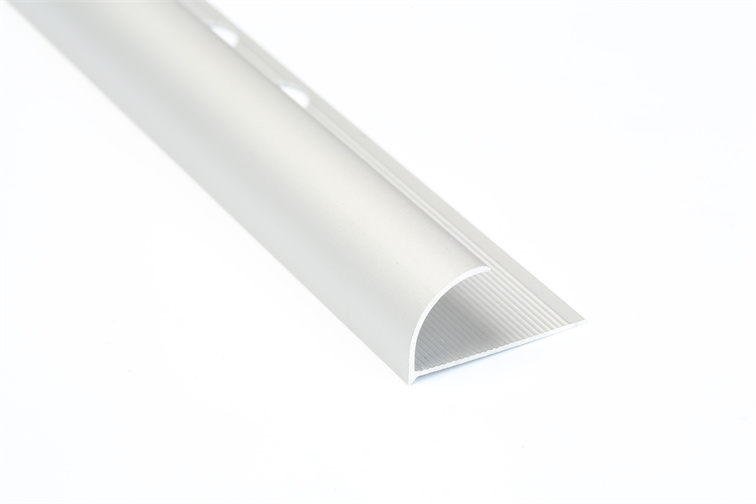 Tile arc opening edge-closing strip