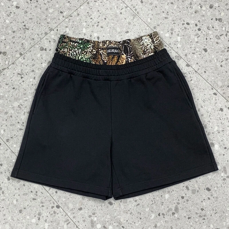 1.double waisted  cotton shorts