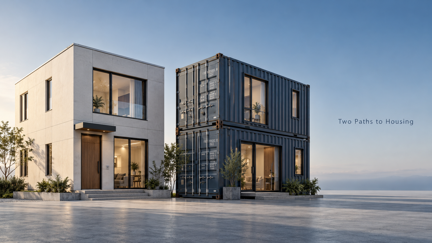 Casas prefabricadas frente a viviendas en contenedores marítimos: ¿cuál es la diferencia?