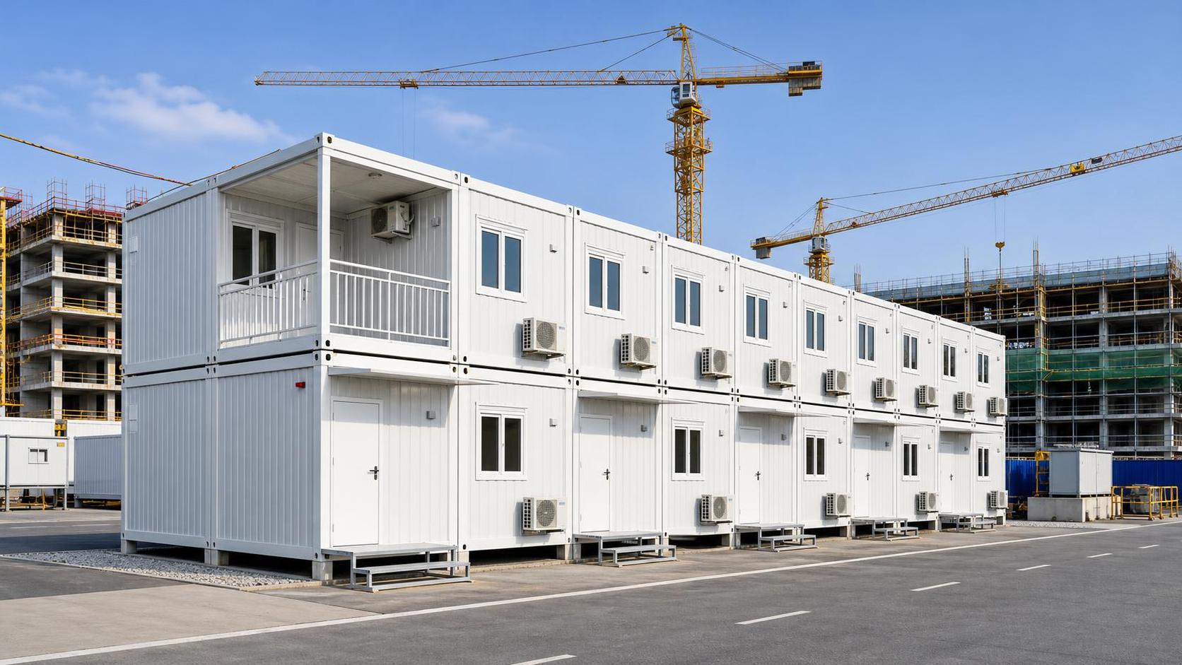 Casas prefabricadas para la construcción: mejores usos para oficinas temporales en obra y alojamiento de trabajadores