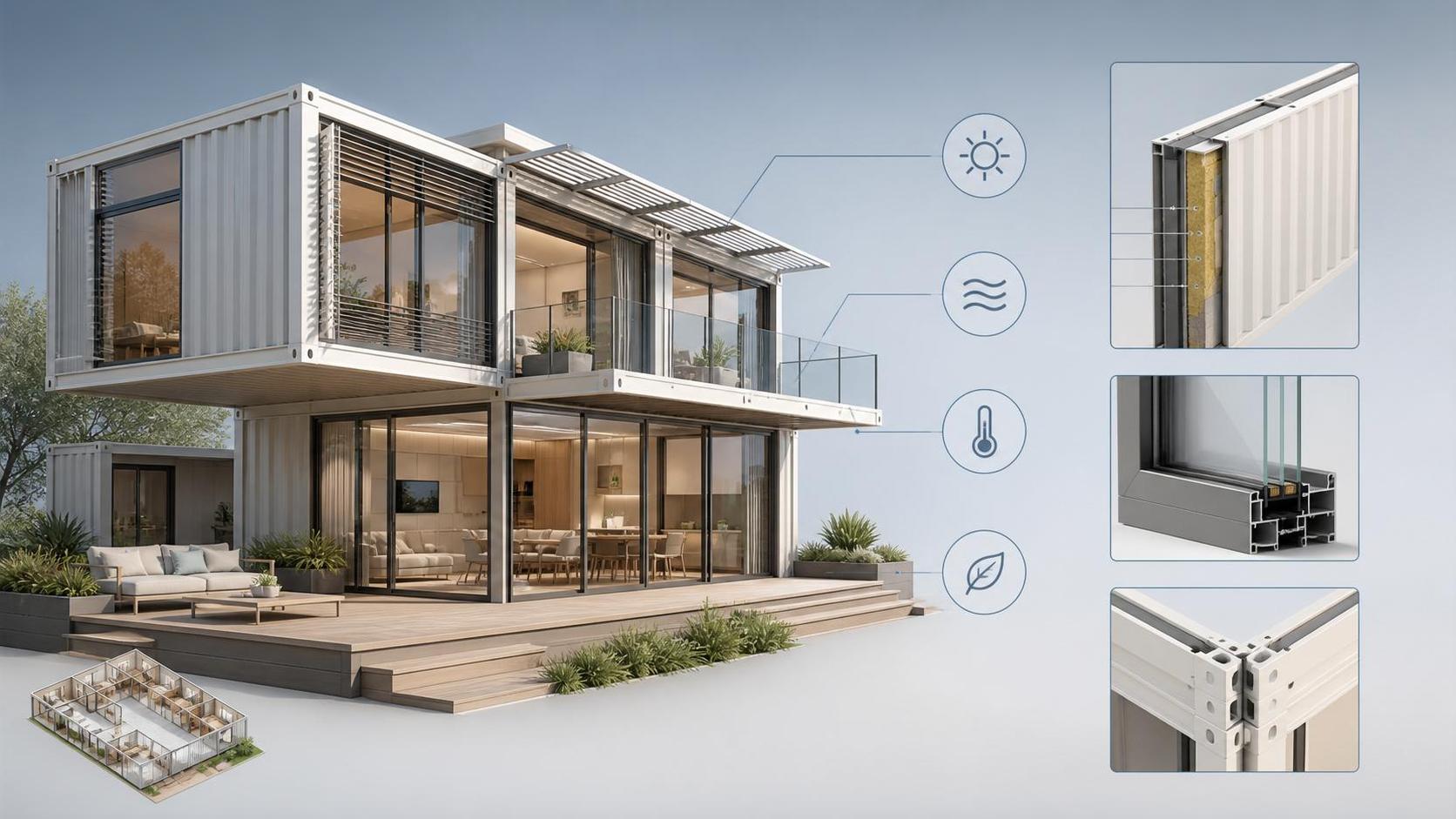 Villas prefabricadas: decisiones clave de diseño para la comodidad, la distribución y el consumo de energía