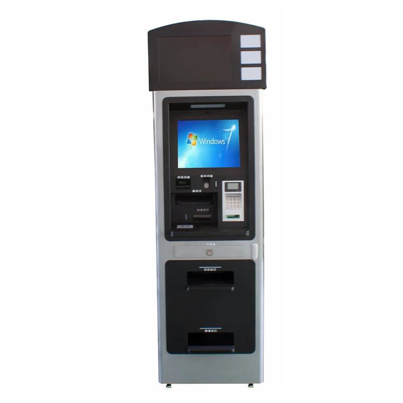 Dual-screen self-service terminal