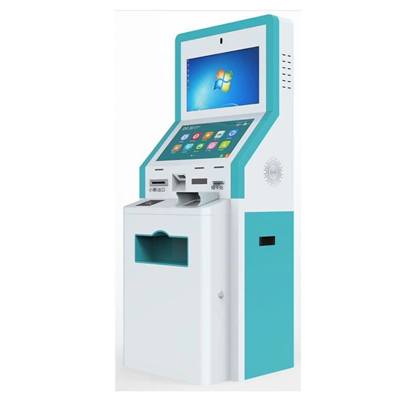 Dual-screen self-service terminal