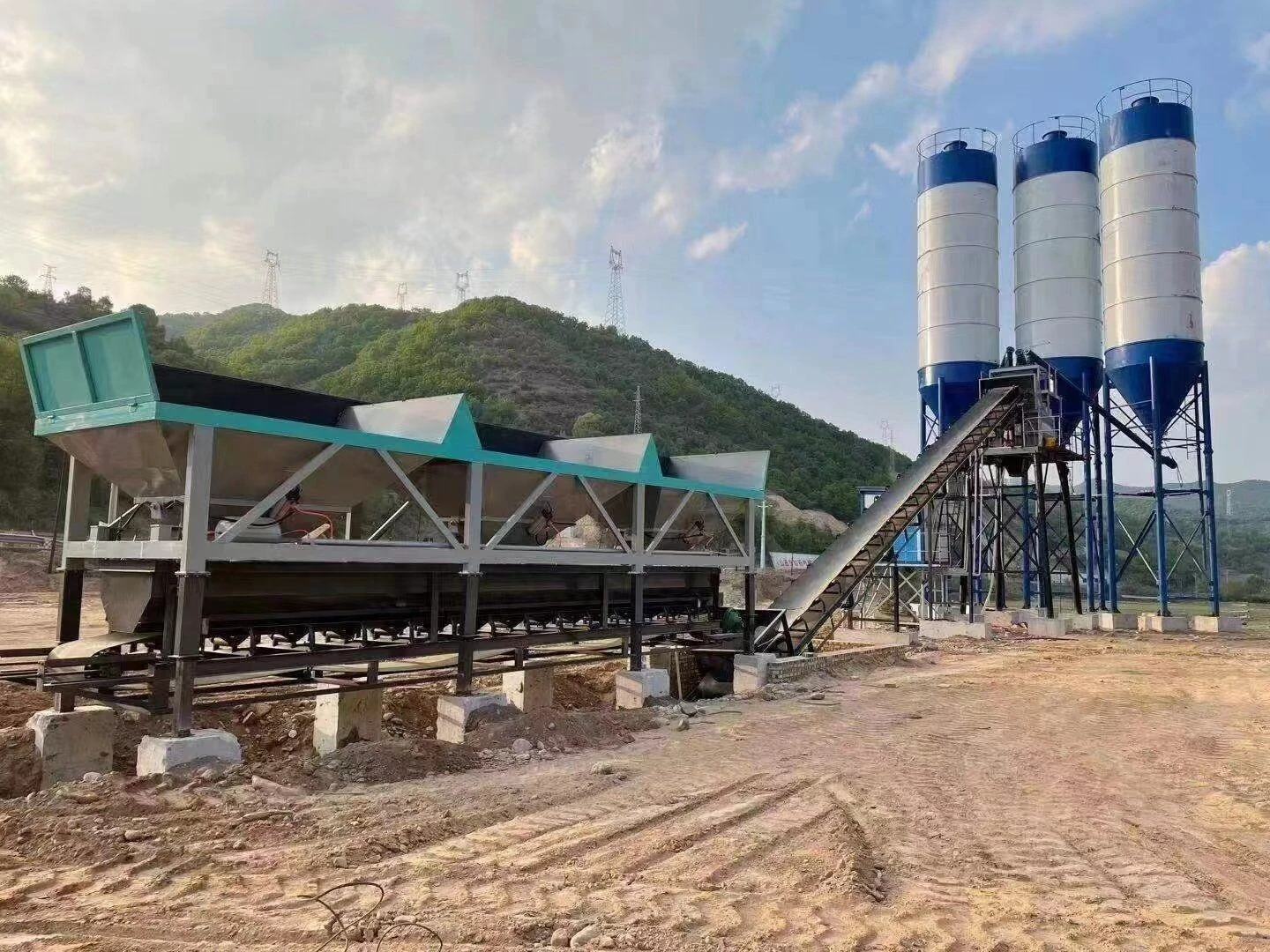 Planta mezcladora de hormigón JS750