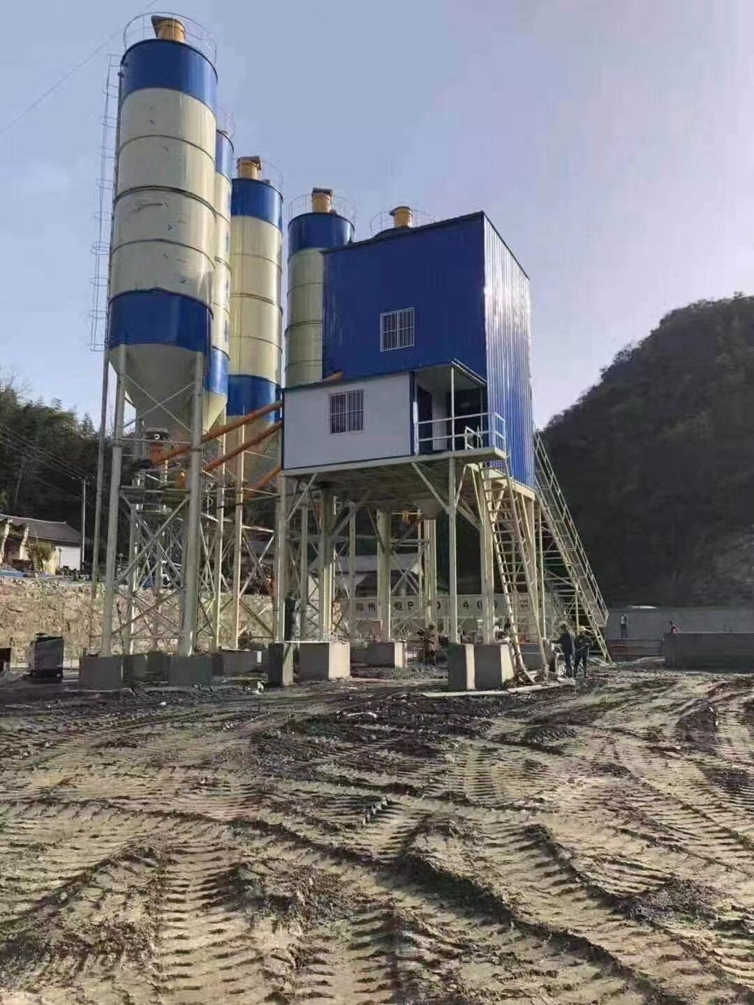 Planta mezcladora de hormigón doble HZS60