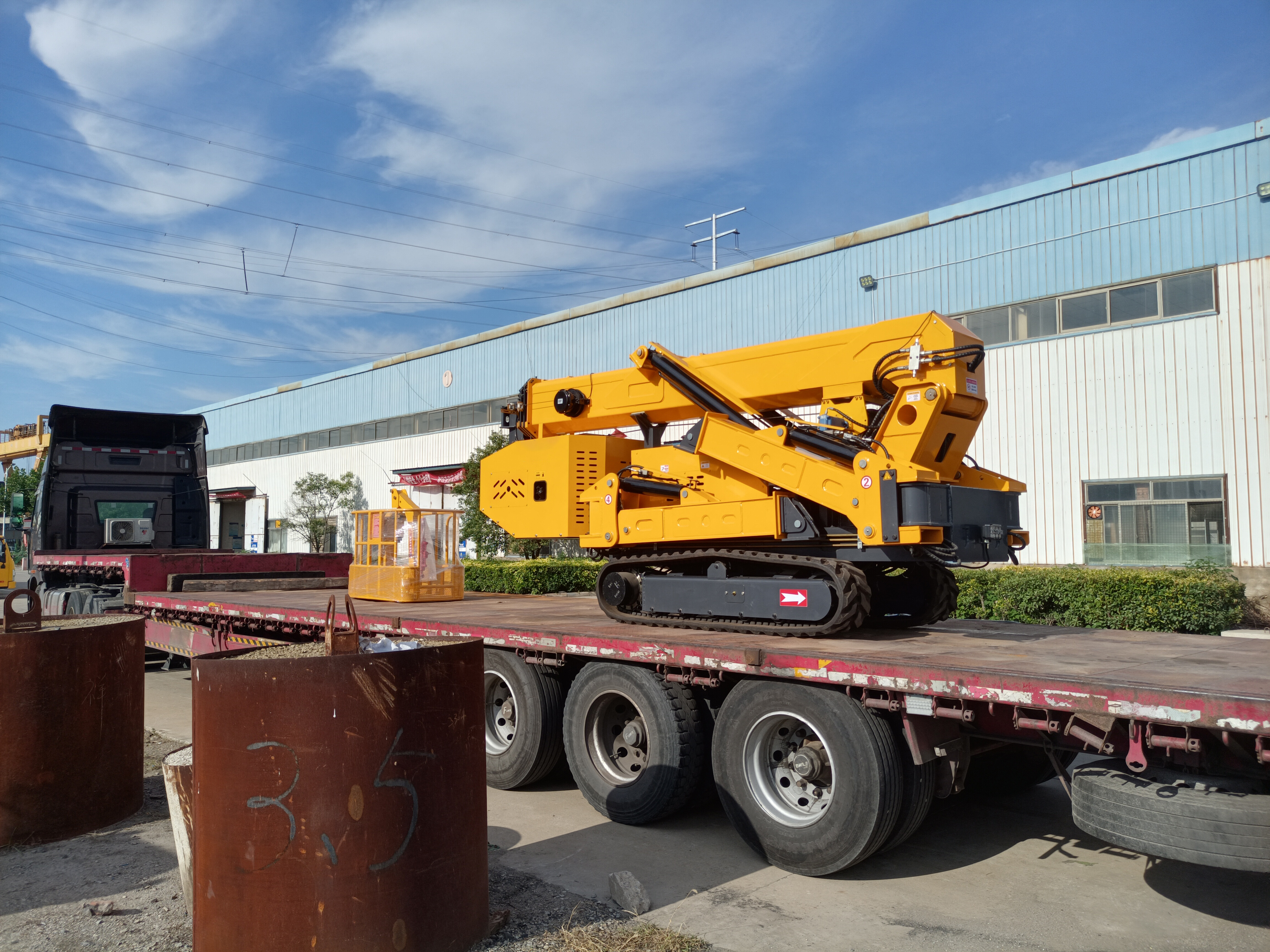 Grúas araña exportadas a Rusia