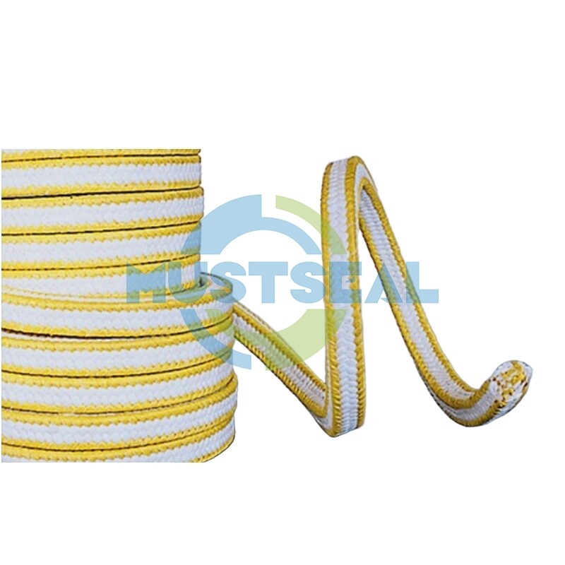 White PTFE Packing with Aramid Corners