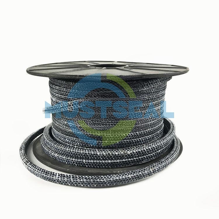 Graphite packing with PTFE impregnation