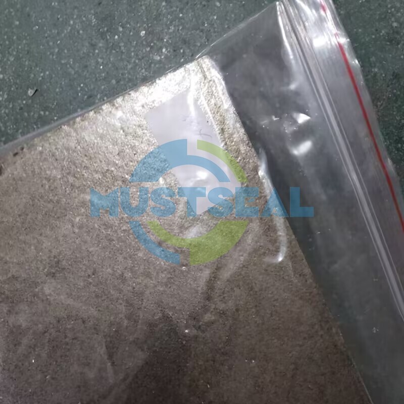 Soft Golden Mica Sheet with Metal Tanged