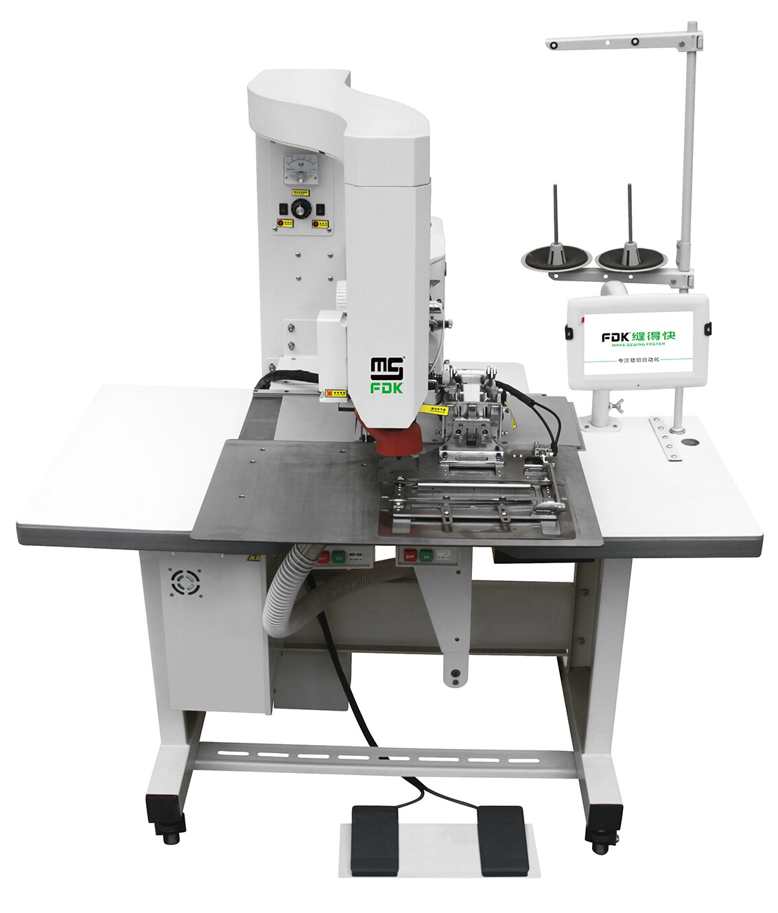 MS-03-BP2 MULTI-FUNCTIONS LASER WELTING / PLACKET OPENER MACHINE MS-03-BP2 MULTI-FUNCTIONS LASER WELTING / PLACKET OPENER MACHINE