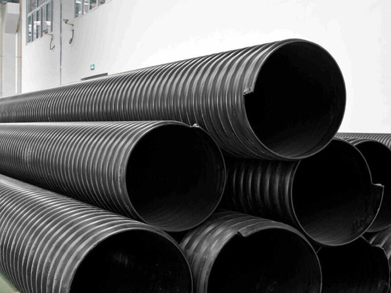 Tubo corrugado en espiral de polietileno reforzado con banda de acero (HDPE)-05