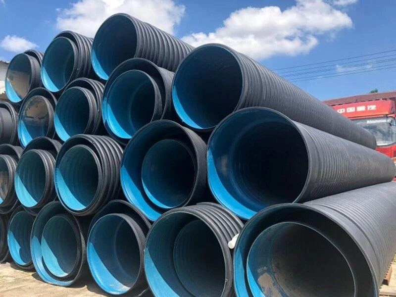 Polietileno de alta densidad (HDPE) Tubo ondulado de doble pared-03