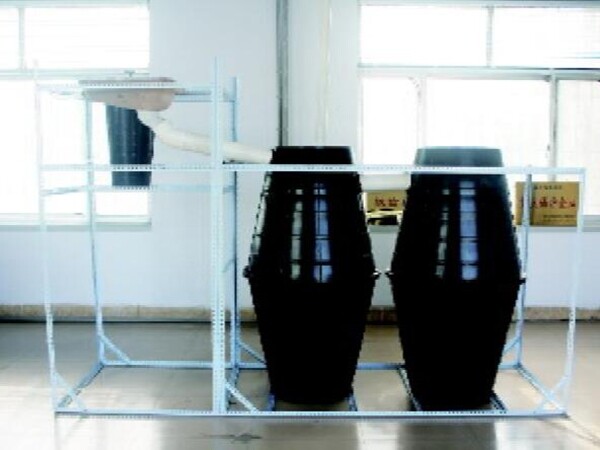 Fosas sépticas integradas de doble urna moldeadas por inyección