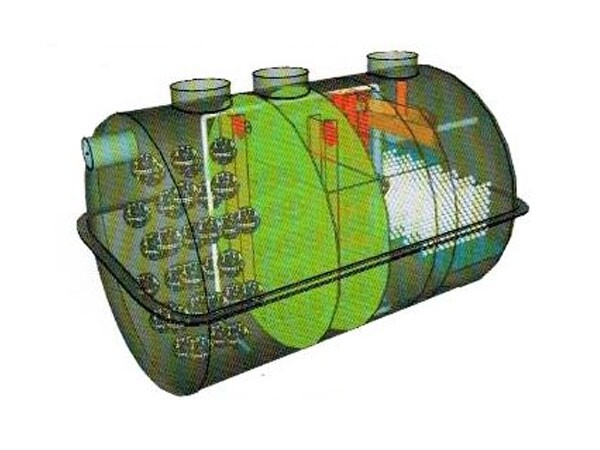 Sistema johkasou integrado totalmente automatizado