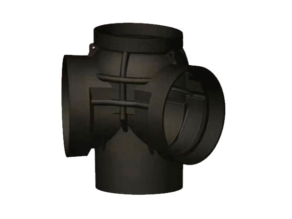 Serie de sedimentación de aguas pluviales--base de pozo en codo de 90