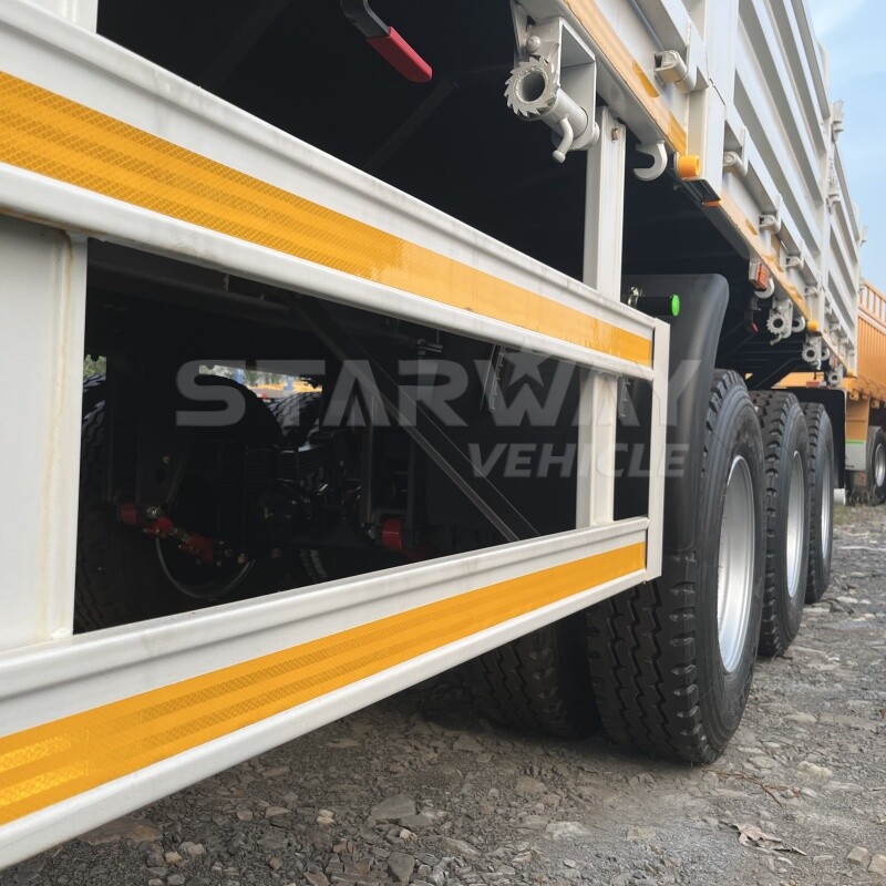 40-тонный полуприцеп с откидными бортами