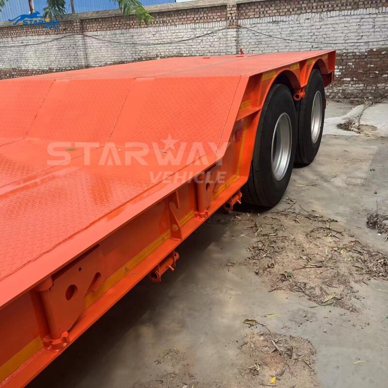 60-тонный 2 линии 4 оси съемный гусеничный низкорамный прицеп