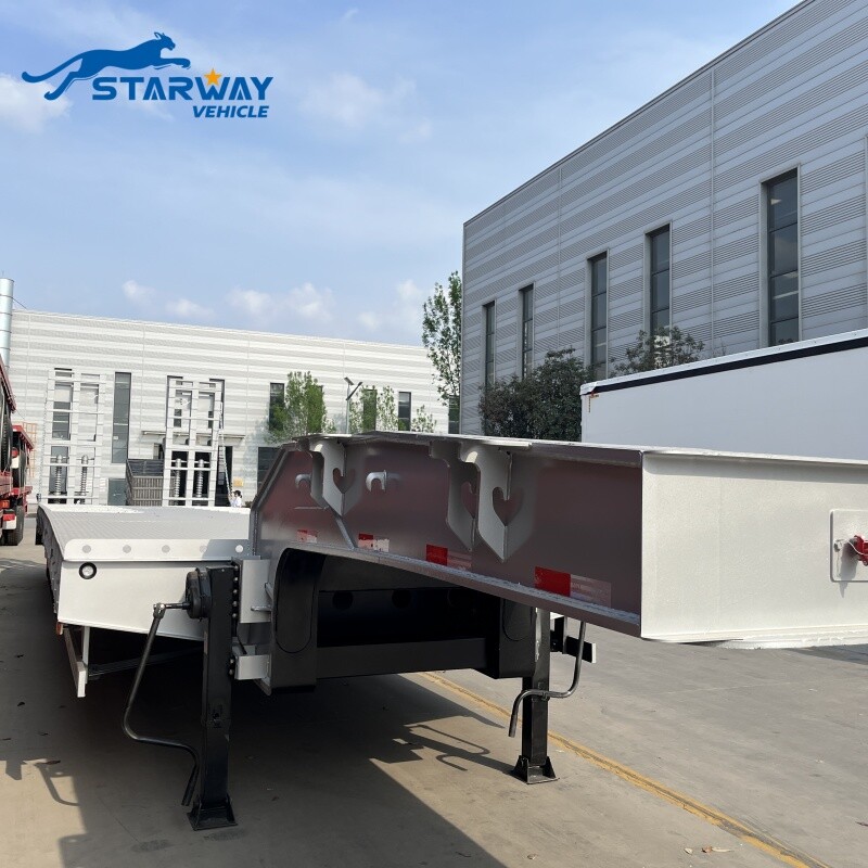 Remolque de plataforma baja de 5 ejes para 80 toneladas