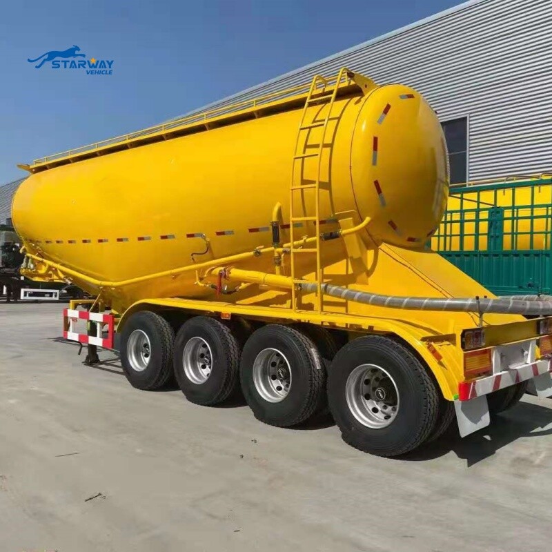 Remolque cisterna para cemento a granel de 4 ejes