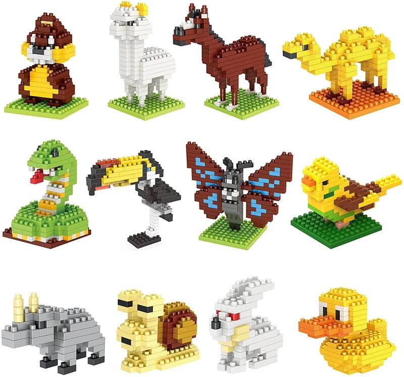 Party favors for kids mini animals building blocks educational toys goodie gifts