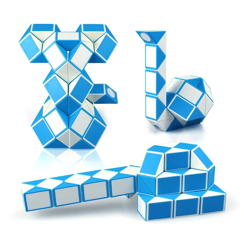 24 blocks mini snake cube mini twist puzzle magic speed cube educational toys