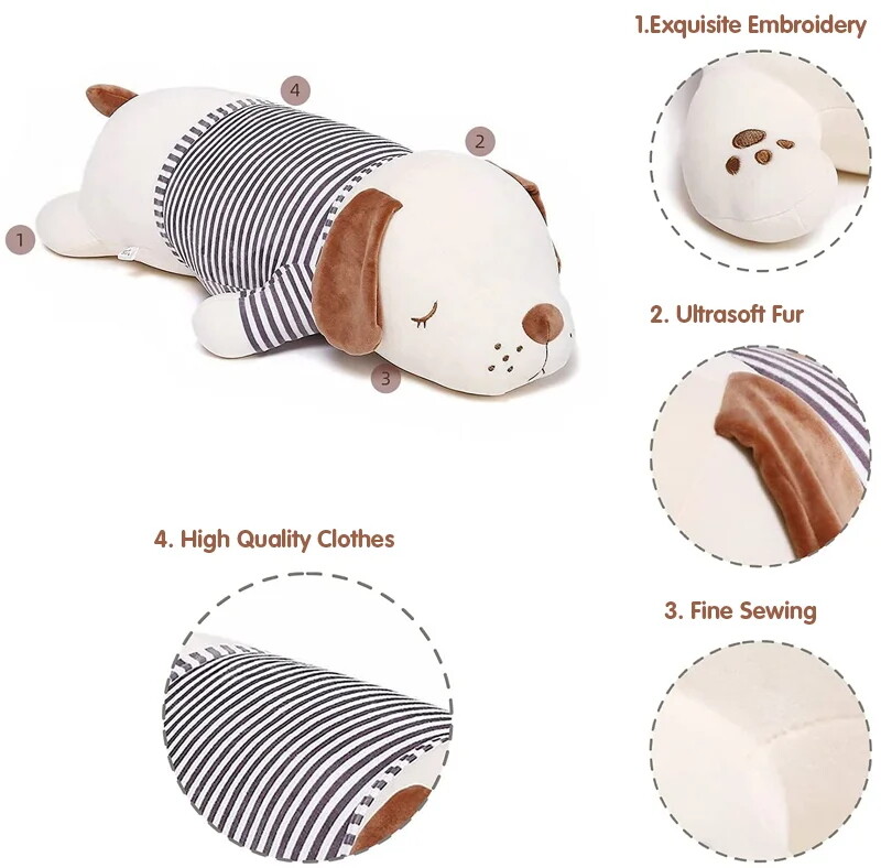 Stuffed dog soft animal plush hugging pillow ultrasoft pillow puppy plush toy