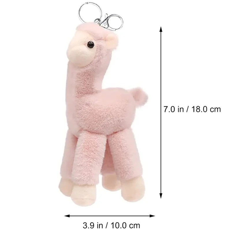 llama plush keychain