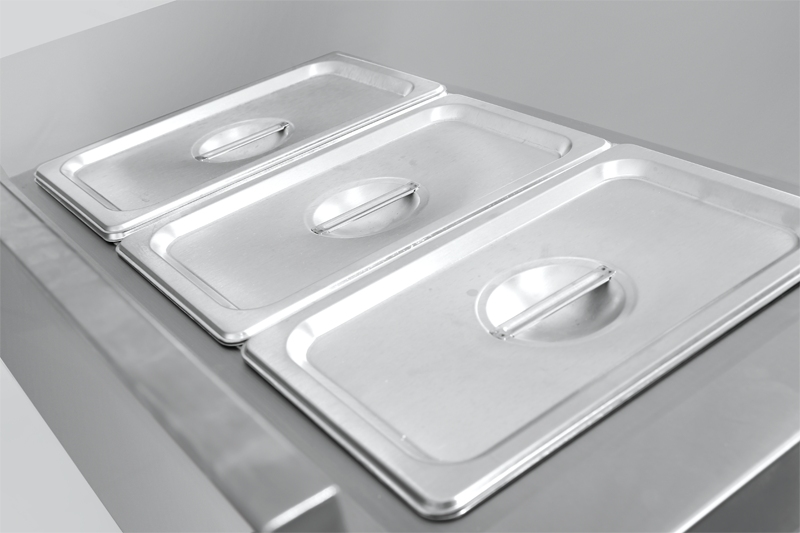 商用调味品沙拉吧三明治预制台，带冰箱 直接冷却 RCDF-B18