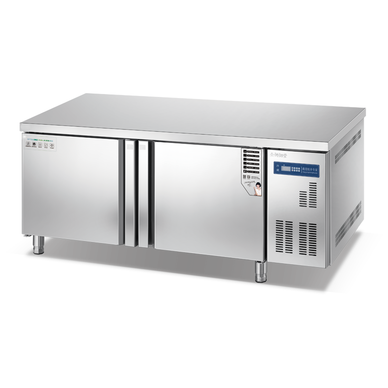 带冰箱的商用冷冻不锈钢准备台 风冷 WCDF-215