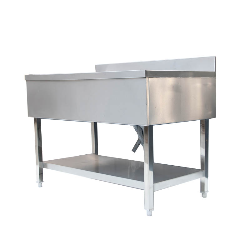 带水龙头的商用不锈钢厨房水槽 单水槽 CBSK-DS-712