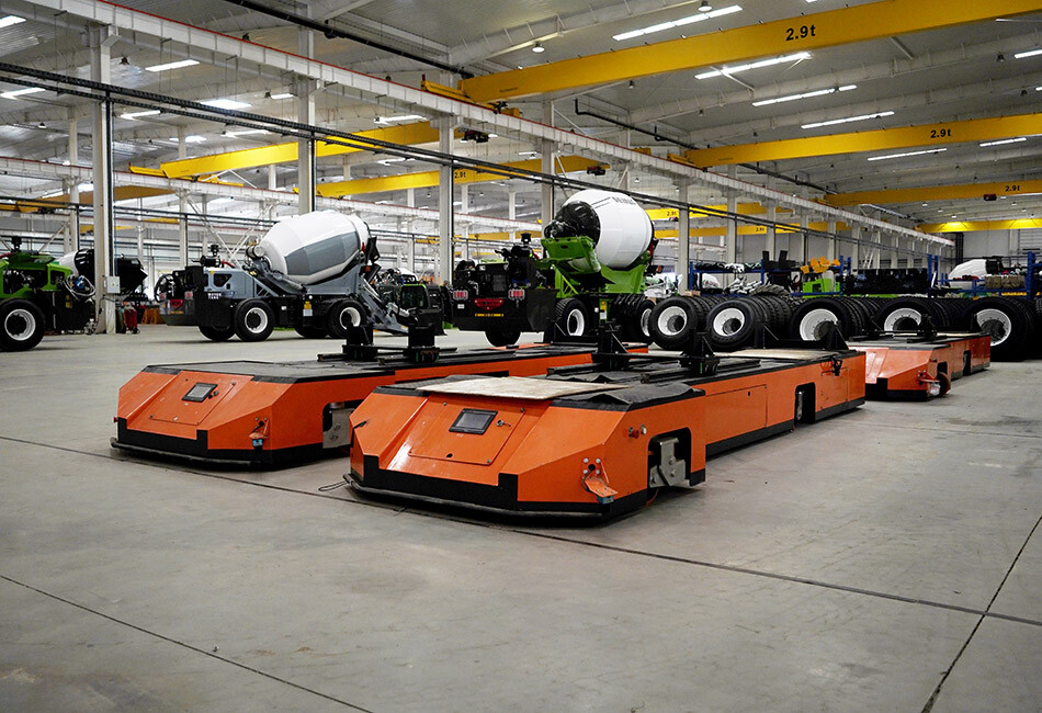 Linha de montagem AGV