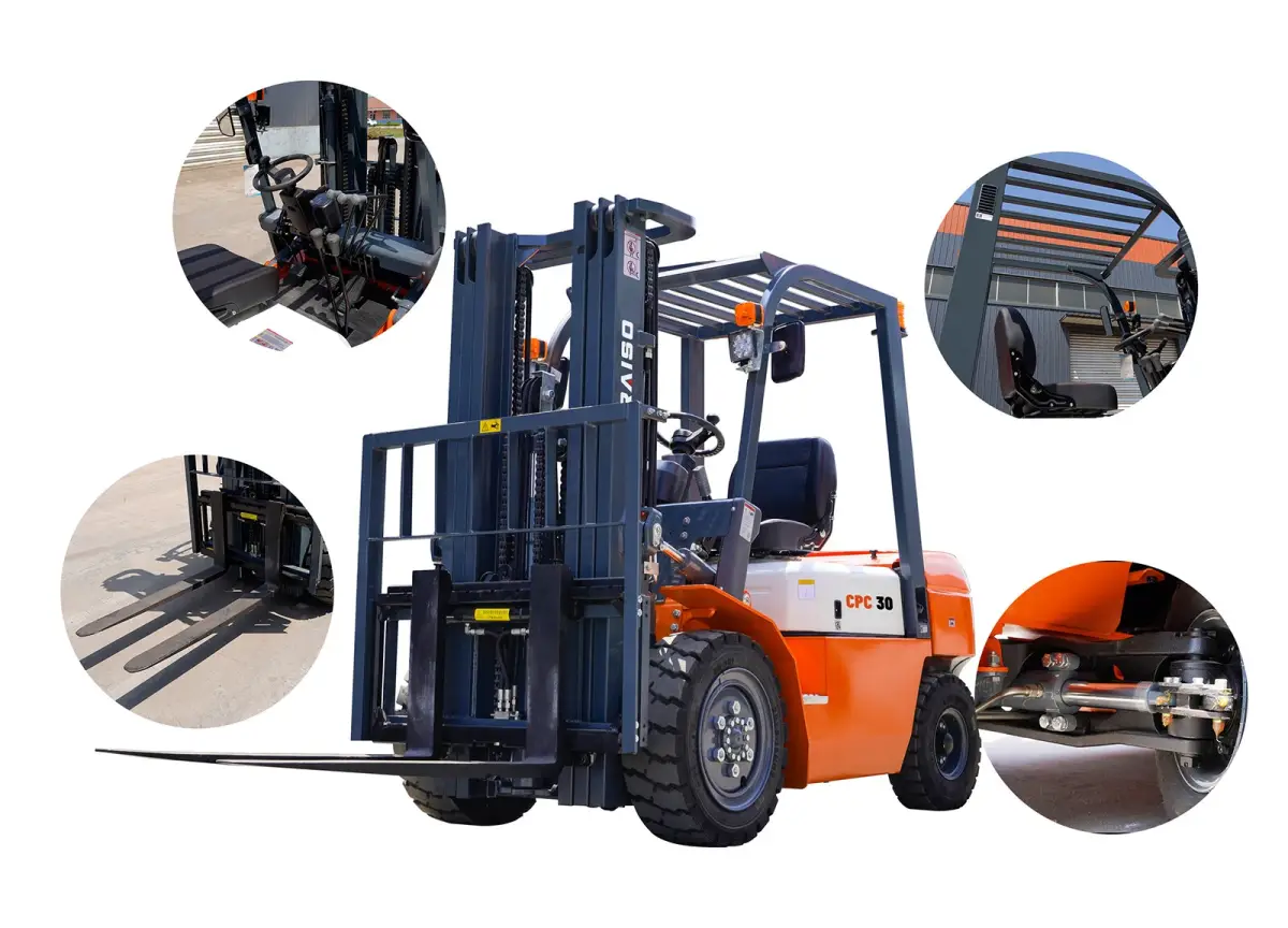 Operação segura de um empilhador