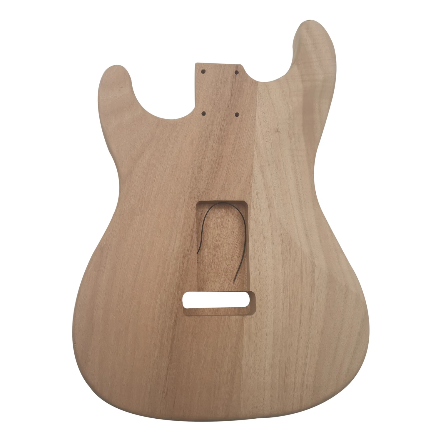 Kit DIY de guitarra eléctrica con cuerpo de caoba sin barnizar
