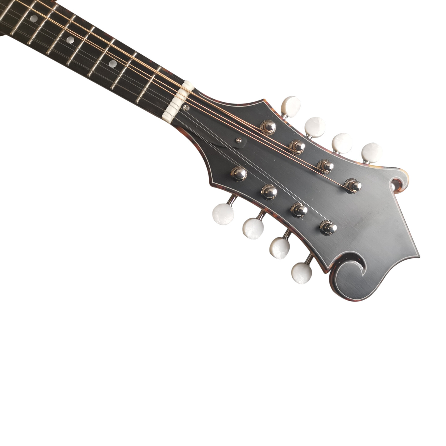 Mandolina F de una pieza de arce flameado todo macizo honey back