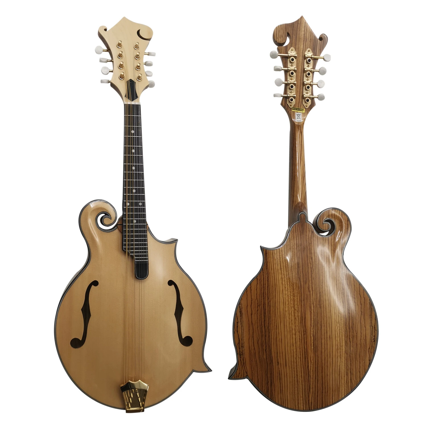 Mandolina Afanti Solid Zebrawood Gloss Natural color F