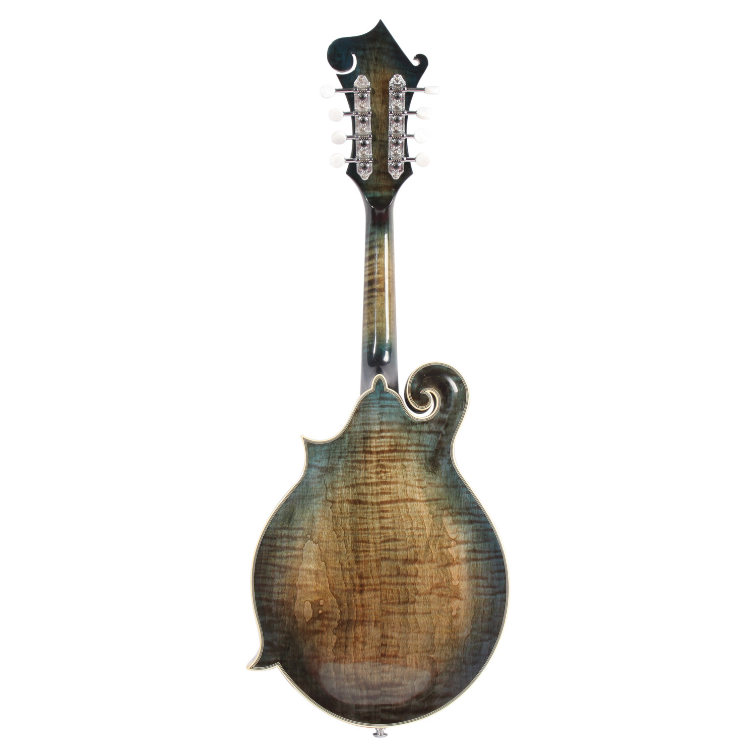 Afanti Tapa maciza de abeto tallado Fondo y laterales macizos de arce flameado Mandolina F