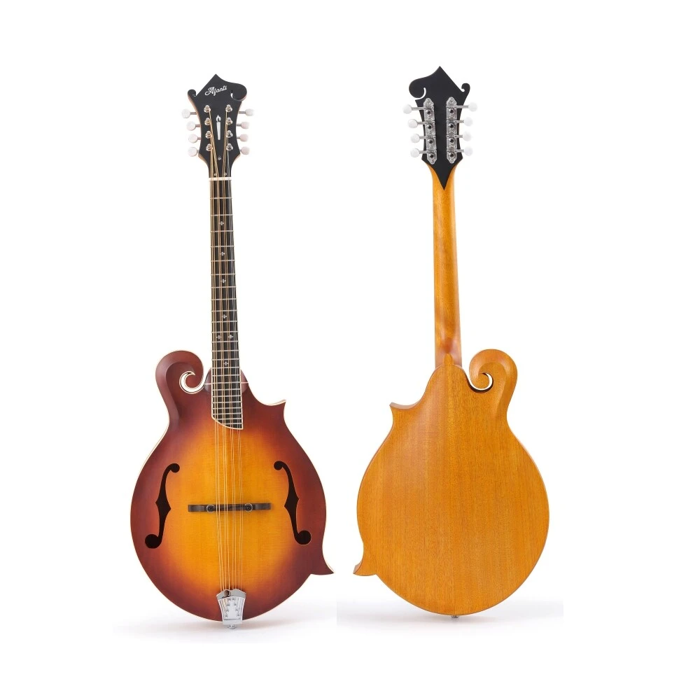 Mandolina octava de madera maciza estilo F con agujero F