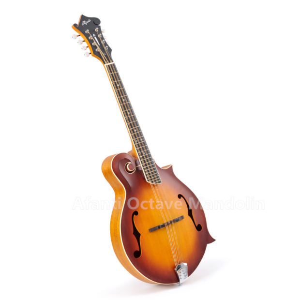 Mandolina octava de madera maciza estilo F con agujero F