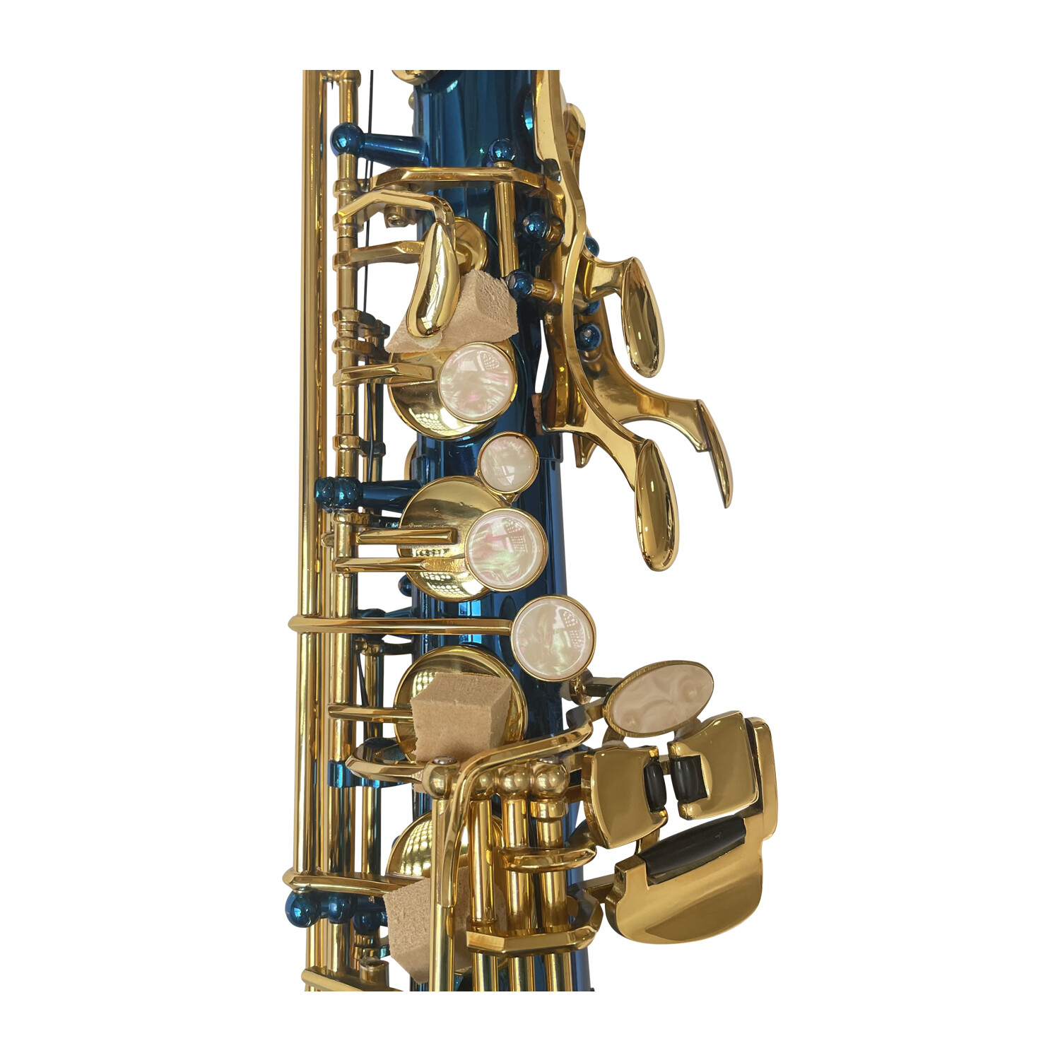 Entrega Rápida Saxofón Mib Azul Mejor Calidad Saxofón Alto Profesional OEM